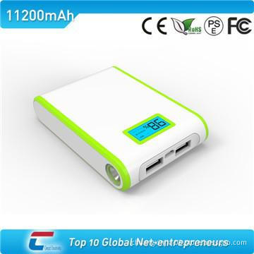 Potable battery charger with plastic surface 10400/11200mah